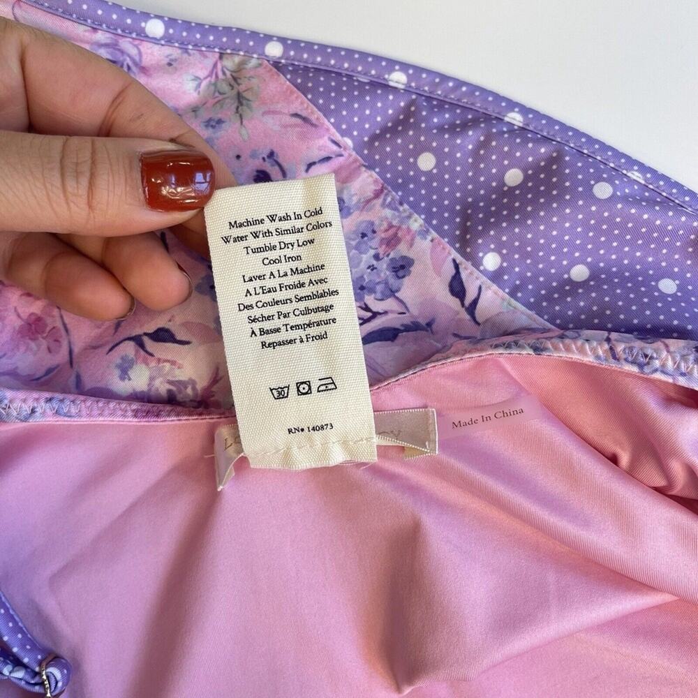 LoveShackFancy Lavender Floral One Piece Swimsuit - Picture 9 of 10